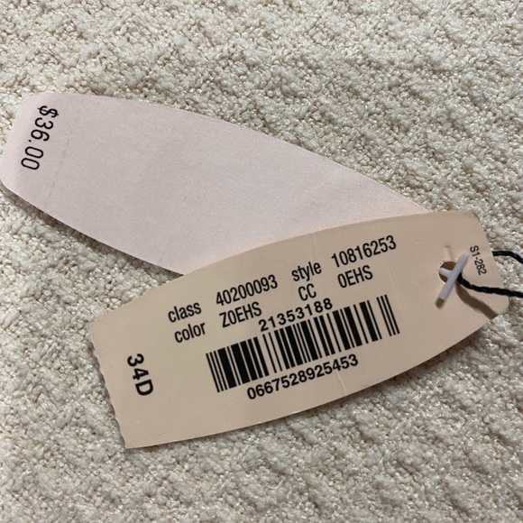 Victorias Secret BNWT black and white bra size 34D - Picture 2 of 2